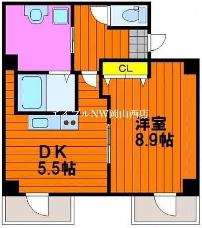 柳町サンタワーの物件間取画像